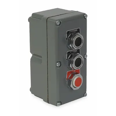 SCHNEIDER Control Station: (3) Push Buttons, 0 Pilot Lights, 3NO/3NC - Push-Button Control Stations