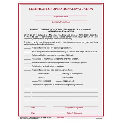 JJ KELLER Reference Material: Regulatory Compliance - Forklift Training