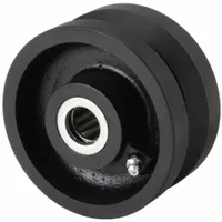 APPROVED VENDOR Track Wheel: 4 in Wheel Dia., 2 in Wheel Wd, 800 lb Load Capacity, Iron, Roller