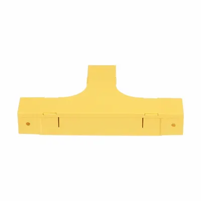 PANDUIT Horizontal Tee: Fiberrunner, Yellow, ABS/Polycarbonate - Tees & Elbows for Fiber-Routing Raceways