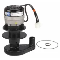 Replacement water pump for Manitowoc ice machines. Circulates water over the evaporator plate to facilitate ice formation. Used in commercial ice production equipment