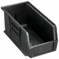 QUANTUM STORAGE SYSTEMS ESD Conductive Bin: 5 1/2 in x 10 7/8 in x 5 in, Black, 30 lb Load Capacity (MPN QUS230CO)