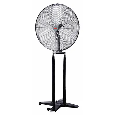 Dayton Portable Fan: 24 in Blade Dia, 2 Speeds, 1/4 hp Motor HP, Oscillating - Standard Industrial Pedestal Fans