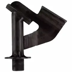 Welding gun holder for secure storage and organization of welding guns. Helps maintain a clutter-free workspace in fabrication, repair, and manufacturing environments.