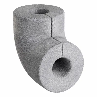 TECHLITE INSULATION Pipe Fitting Insulation: Melamine, Slit in Half, 1 41/100 in Thick, 1 9/50 in ID - Melamine Elbow Insulation