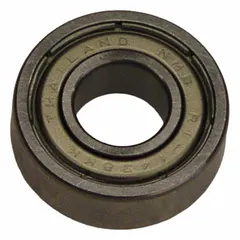 Ball bearing replacement part for 3M models 28339 and 28408. Used as a rotating component to reduce friction and support smooth operation in power tools and industrial equipment.