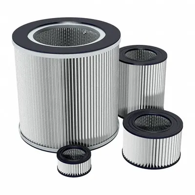 SOLBERG Filter: Paper, 11.63 in Overall Ht, 6 in Inside Dia, 9 in Outside Dia - Air Filter Replacement Elements