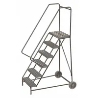 TRI-ARC Wheelbarrow Ladder: 5 ft Platform Ht, Assembled, No Locking Mechanism, Aluminum (MPN WLARTR106244)