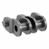 TSUBAKI Offset Link: For Std Roller Chains, 35, Double Strand, 3/8 in Pitch, Steel, 5 PK (MPN 35-2 OFFSET LINK)