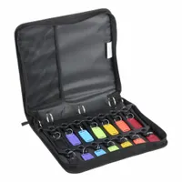 File-A-Key, Binder: 42 Key Capacity, No Lock Lock, Fabric, Black, 2 in Ht, 13 3/4 in Wd, 11 in Dp (MPN 60020)