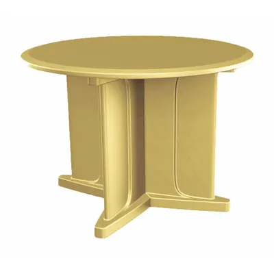 CORTECH Table: 29 in Overall Ht, 42 in Overall Dia, No Game Top, Ballast Accepted - Round X-Base Tables
