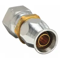Straight reusable hydraulic hose fitting with NPTF male thread on one end and hose connection on the other. Fitting size 3/4 in x 3/8 in, thread size 3/4-16, for -6 dash hose. Compatible with hose series 2807. Used in fluid power systems to connect hoses to threaded ports