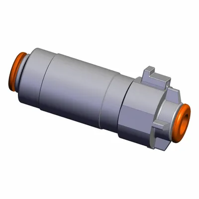 SMC In-Line Air Filter: ZF, 8 mm Inlet, Push-to-Connect, -100 kPa to 1 MPa - In-Line Vacuum Suction Filters