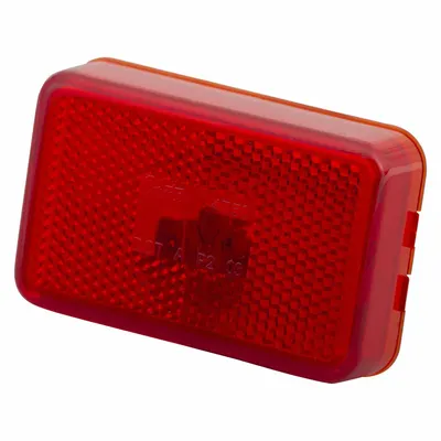 GROTE Clearance Marker Lamp: Clearance Light, Incandescent, Rectangular, Red - Clearance Lights