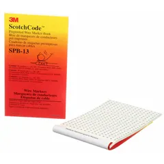 Preprinted wire marking label sheets with POS legend for identifying positive polarity. Black on white vinyl impregnated cloth film resists oil, moisture, and abrasion. Supplied as a 5-pack for use in industrial electrical installations.