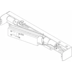 Aluminum cylinder assembly designed as a direct-fit replacement part for LCN 4640 series door operators. Used in automatic door systems for commercial and industrial facilities to maintain or repair door operation.