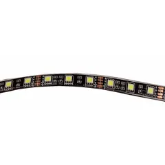 Flat, surface-mount LED strip light operating on 12V DC. Delivers up to 612 lm of white light with blunt cut wires for electrical connection. IP68 rated for dust and water ingress protection, suitable for accent, task, or ambient lighting in demanding environments.