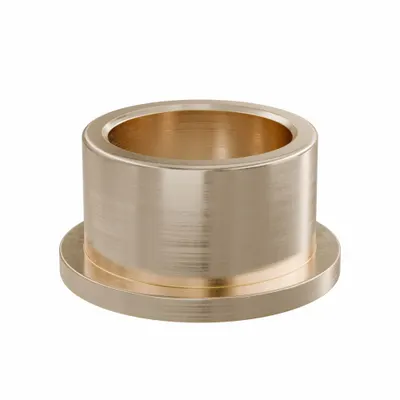 OILITE Flanged Sleeve Bearing: Bronze, SAE 841, 25 mm Bore, 32 mm OD, 20 mm Lg - Lubricated General Purpose Metallic Flanged Sleeve Bearings