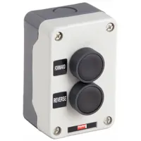 DAYTON Control Station: (2) Push Buttons, 0 Pilot Lights, 2NO, For/Rev, (2) Push Buttons (MPN 32W268)
