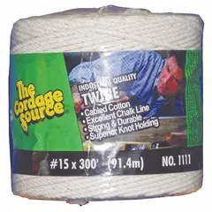 Light-Duty Twine, 1/16 in Dia, 300 ft, 5 lb Working Load Limit, Spool