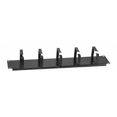 MONOPRICE Premium Cable Management: Horizontal, 1 U, Single Side Sides, 3 7/8 in Overall Wd - Horizontal Ring-Style Cable Managers