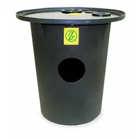 ZOELLER Sump Basin: 18 gal Capacity, Polyethylene, 18 in Dia. x 22 in L x 22 in H, For 1 Pumps (MPN 31-0249)