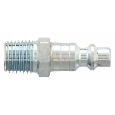 PARKER Quick Connect Hose Coupling: 1/4 in Body Size, 1/4 in Hose Fitting Size - Industrial Interchange Steel Quick-Connect Air Coupling Plugs