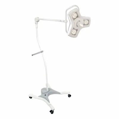 BURTON Examination Light: LED, 70,000 Lux @ 1m, Floor Stand, 4300K, 95 CRI, 37 W Watt - Floor-Stand Medical Lights