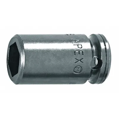 APEX Power Socket: Magnetic, 1/4 in Drive Size, 1/4 in Socket Size, 6-Point - SAE Power Sockets