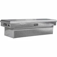 BUYERS PRODUCTS Crossover Truck Box: Crossover Truck Box, Single Lid Lid, 71 in Overall Wd, Aluminum (MPN 1709450)