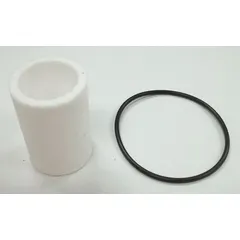 Replacement filter element for DeVilbiss paint sprayers, compatible with model 130041. Designed to remove contaminants from paint or coating materials, helping maintain consistent finish quality and protecting sprayer components. Includes the filter element only.