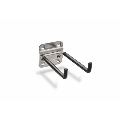 TRITON PRODUCTS Pegboard Hook: 4 in x 2 1/8 in x 2 1/4 in, 2 Hooks, 4 in Hook Dp - Hooks for Square-Hole Pegboard