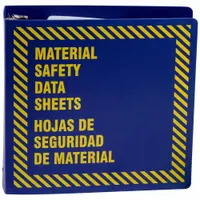 Binder: Material Safety Data Sheets/Hojas de Seguridad de Material, 3 in Binder Ring Size, Binder (MPN BR758B)