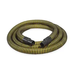 This polyethylene hose is designed for water suction and discharge in general industrial, agricultural, and construction applications. It features a polyethylene double helix reinforcement for light vacuum and low-pressure service up to 17 psi. The hose has a 2-inch inside diameter, 50-foot length, and operates in temperatures from -40° to 140°F.