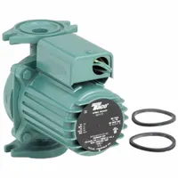 Hydronic Circulating Pump: 1/8 hp HP, 115V AC, Cast Iron, 1, 10 gpm, 35 ft Max. Head, Inline (MPN 009-F5)