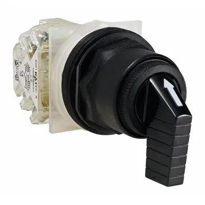 SCHNEIDER Selector Switch: 30 mm Panel Mounting Size, 3 Positions, Extended Lever - Selector Switches