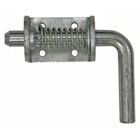 Spring Latch Assembly: Spring Latch Latch, 3 1/2 in Handle Lg, Stainless Steel, 3/4 in Bolt Wd (MPN B2596SS)
