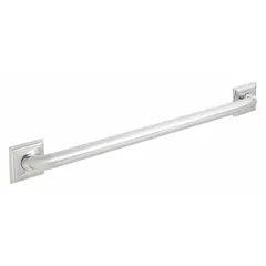 Straight grab bar for right-hand mounting. 24 in length, 1 1/4 in diameter. Stainless steel construction with polished chrome finish. Used in bathrooms and accessible facilities to provide support near toilets, showers, and tubs.