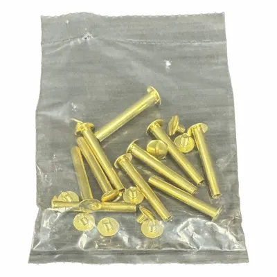 KINTER Binding Post: #8-32 Thread Size, 13/64 in Brl Dia, 1 1/2 in Brl Lg, Brass - Binding Post Assemblies