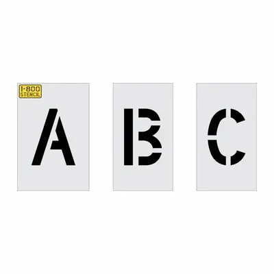 RAE Individual Stencil: A to Z/Blank ( ) - Plastic Stencil Sets
