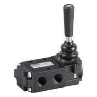 PARKER Manual Air Control Valve: DirectAir 4, Three-Way / Three-Position, Lever, 1/4 in Female NPT (MPN 523831000)