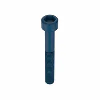 Metric system standard socket head cap screw with M6x1.00 thread, 45 mm length, right-hand thread, and 5 mm drive size. Made from alloy steel with a blue phosphate finish. Supplied in a 50-piece pack. Used for fastening components in machinery, equipment, and structural assemblies