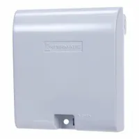 INTERMATIC While In Use Weatherproof Cover: 2 Gangs, Vertical, Die-Cast Aluminum, Gray, 3R (MPN WP1030MXD)