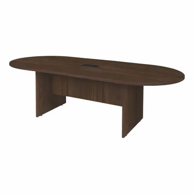 REGENCY Conference Table: Oval, Laminate/Melamine, Neo Walnut, 95 in Overall Lg - Oval Conference Tables