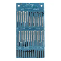 MOODY TOOL Precision Screwdriver Set: 21 or More Pieces, 55 Pieces, Hex/Phillips/Slotted Tip, Pouch (MPN 58-0152)