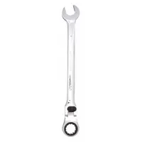 WESTWARD Combination Wrench: Alloy Steel, Chrome, 25 mm Head Size, 15 in Overall Lg, Flex