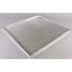 Replacement washable metal air filter for HVACR systems. Captures airborne particles in residential and commercial heating, cooling, and ventilation units. Reusable design helps maintain indoor air quality and system efficiency.