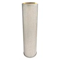 Cartridge hydraulic filter with cellulose media, 3 1/4 in inside diameter and 5 in outside diameter. Includes two attached end seals. Compatible with hydraulic fluid. Used in hydraulic systems for removing contaminants from fluid