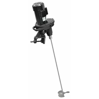 Dayton Tank Mixer: 115/230V AC, 48 in Shaft, Top, Clamp, TEFC, Single-Phase Phase - Electric Propeller Mixers