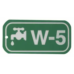 This W-5 lockout tag is made of polystyrene and printed in English. It is used in lockout/tagout procedures to indicate equipment isolation status and warn against re-energization. Suitable for industrial safety programs in manufacturing, utilities, and processing plants.
